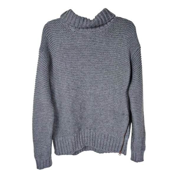 Lululemon Karma Kurmasana Sweater Merino Wool Heathered Medium Grey Size 6 - Picture 1 of 8